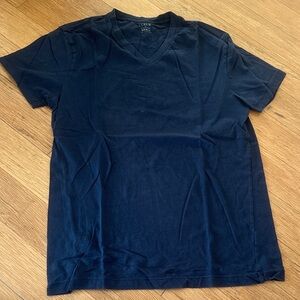 J. Crew Dark Blue V-Neck T-Shirt